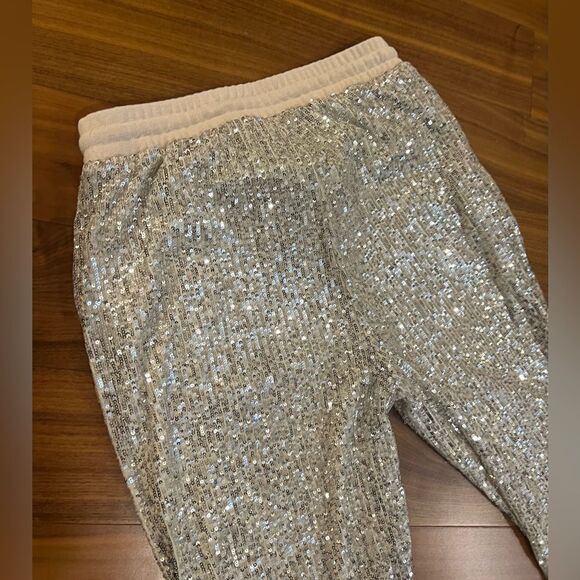 1 State womens sequin joggers size M - Picture 7 of 8